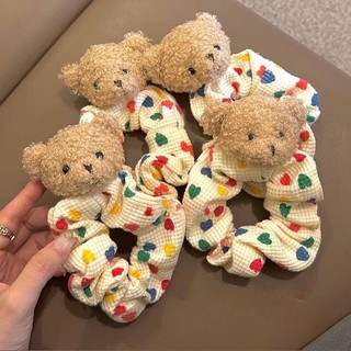 Dây buộc tóc hình gấu bông nhiều màu sắc dễ thương