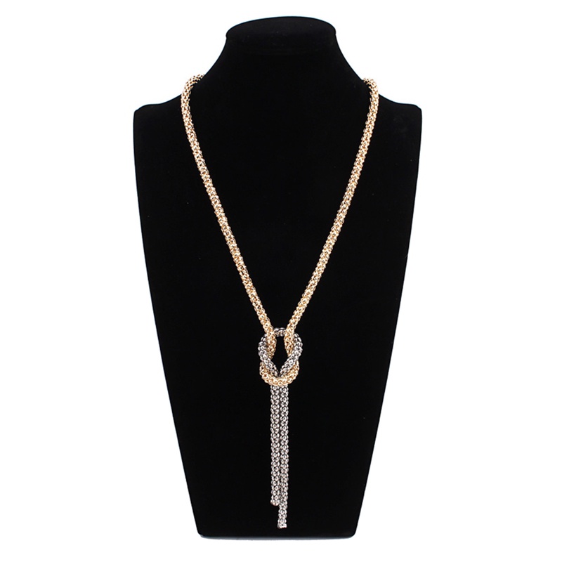 Niceme Vòng Cổ choker Dài Thắt Nút Đơn Giản Thời Trang Phong Cách bohemian Cho Nữ