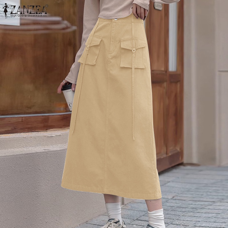 ZANZEA Túi Đeo Chéo Màu Trơn Phong Cách Hàn Quốc Thời Trang Cho Nữ