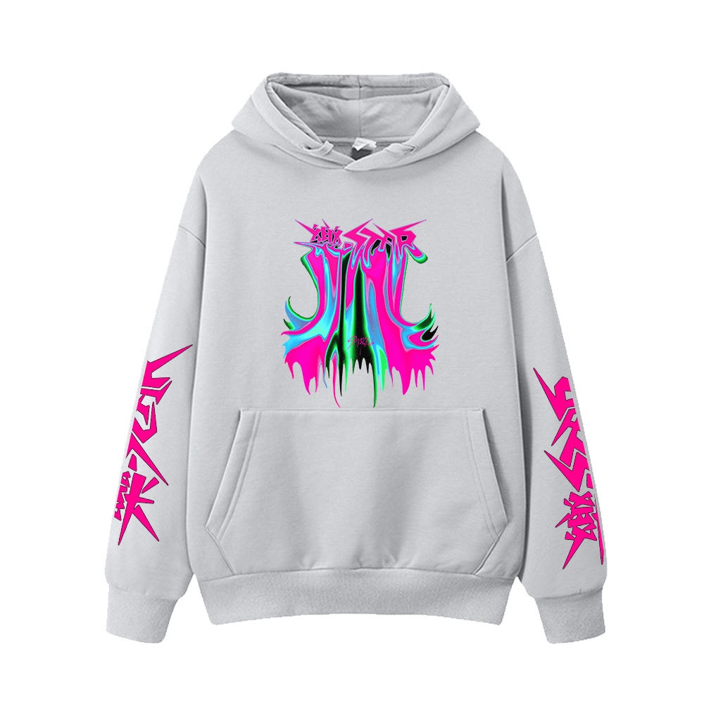 Áo hoodie In Hình Ngôi Sao kpop stray kids Phong Cách harajuku vintage Thời Trang Xuân Thu Dành Cho Học Sinh Nam Và Nữ