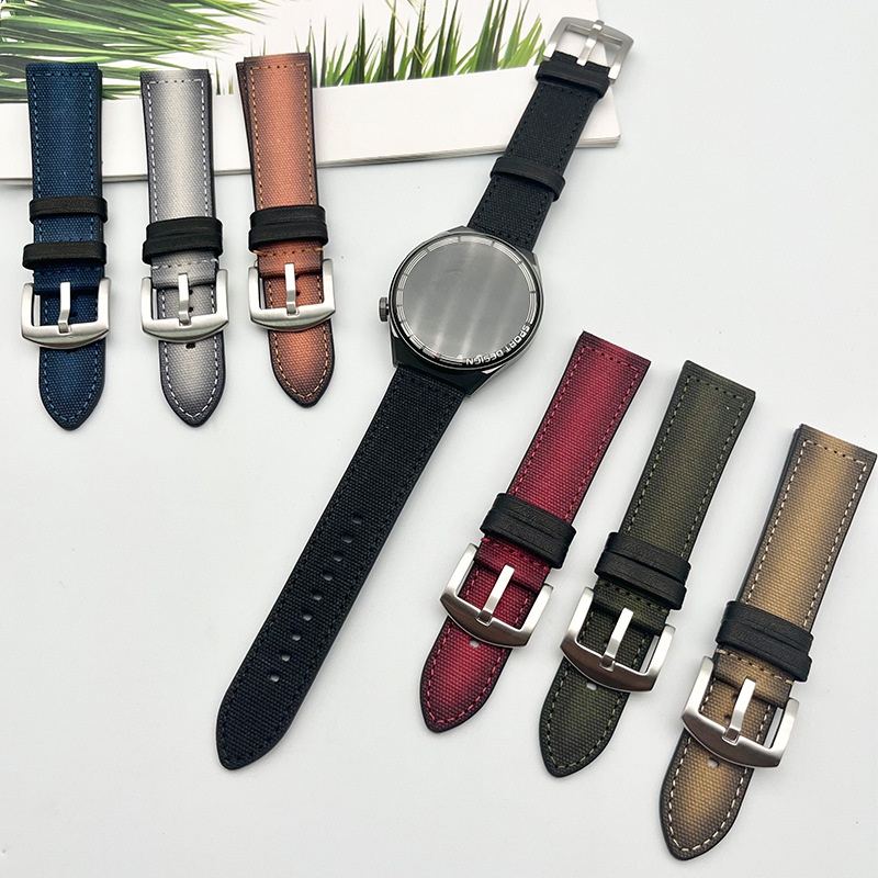 Dây Đeo nylon 18mm 20mm 22mm 24mm Cho Đồng Hồ Thông Minh seiko no.5 007