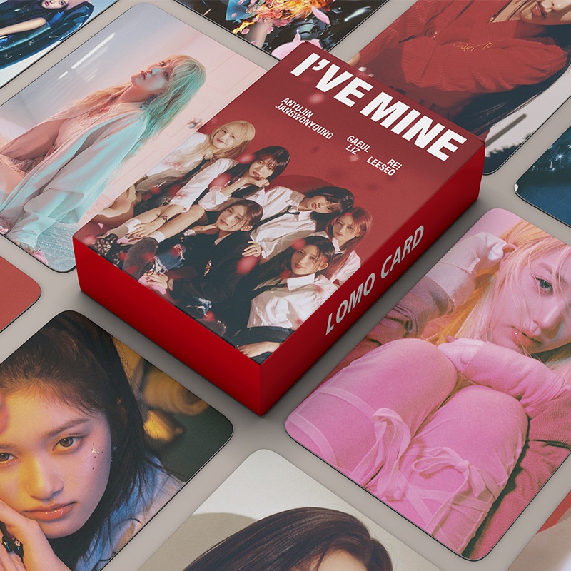 55pcs IVE I’VE MINE New Album Photocards THE 1st EP Lomo Cards WONYOUNG YUJIN LIZ LEESEO REI GAEUL Kpop Postcards On Sale JY