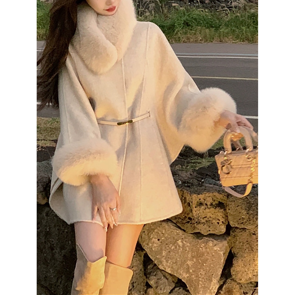 Áo Choàng Len Hai Mặt Phong Cách Mới 2023