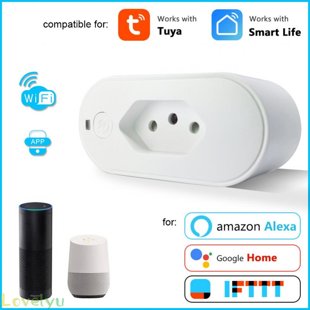 ⭐LOVE⭐ Tuya WiFi For Zigbee Smart Plug 16A Brazil Socket with Overload Protection