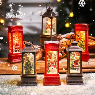 Đèn ngủ để bàn trang trí giáng sinh hình ông già noel tuyết
