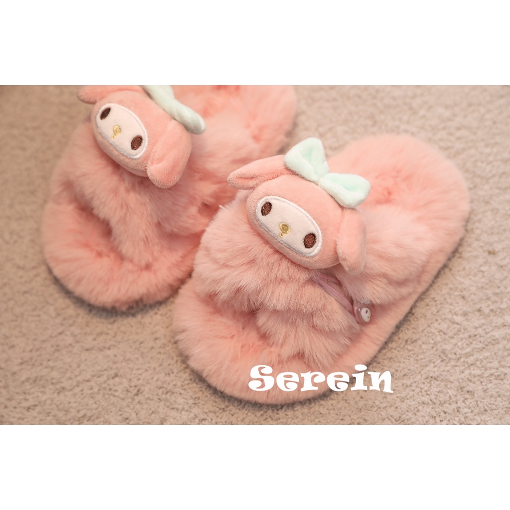Serein  dép lông dép bông Đế Dày dép quai hậu đế cao 2023 hot trend Tinh tế Đàn hồi Thoải mái Tiện dụng FMR23B0RK2 47Z231122