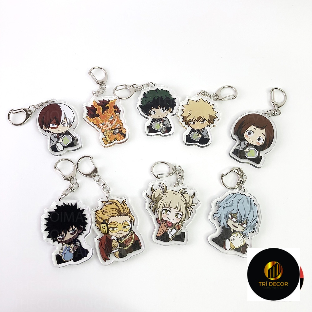 Móc khóa BOKU NO HERO ACADEMIA ver NGỒI Học Viện Anh Hùng anime chibi