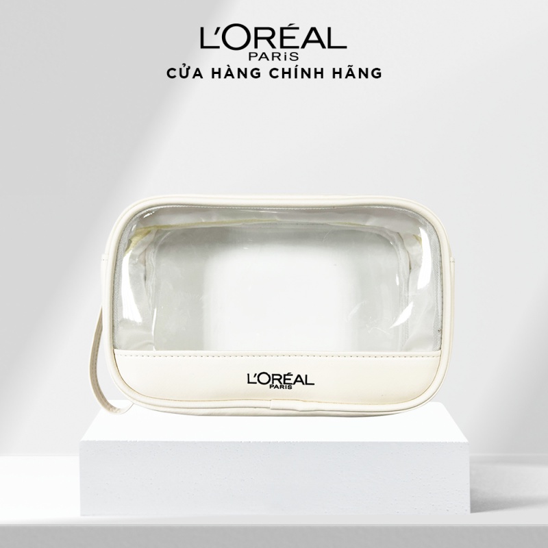 [Quà tặng không bán] Túi đựng đồ make up màu trong L'oreal Paris