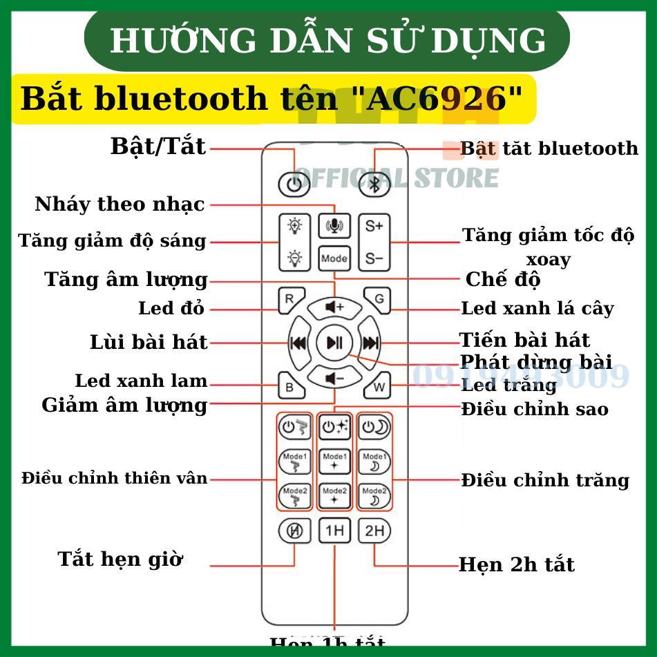 Đèn thiên hà v10Plus loa bluetooth - Đèn chiếu sao tạo không gian lãng mạn, sự kiện hội họp, phòng baz JUDI SHOP