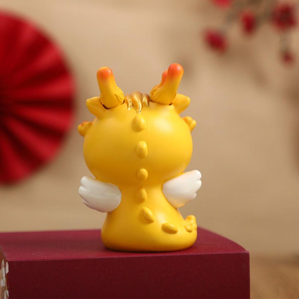 Tượng Rồng Hoạt Hình Trung Hoa Bằng Nhựa resin Trang Trí Nội Thất Xe Hơi