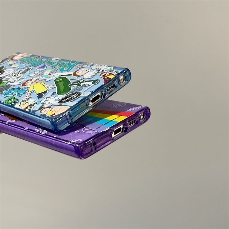 Casetifg Ốp Điện Thoại Silicon tpu Mềm Hình Hoạt Hình rick Lấp Lánh Chống Sốc Cho samsung galaxy s23 plus s22 s23 ultra