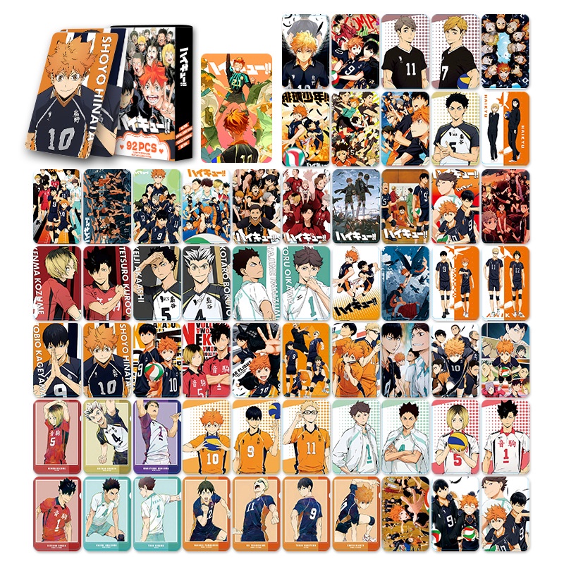 Haikyuu!! Lomo Card Photocard Postcard Stickers thẻ 60 chiếc + nhãn dán 32 chiếc