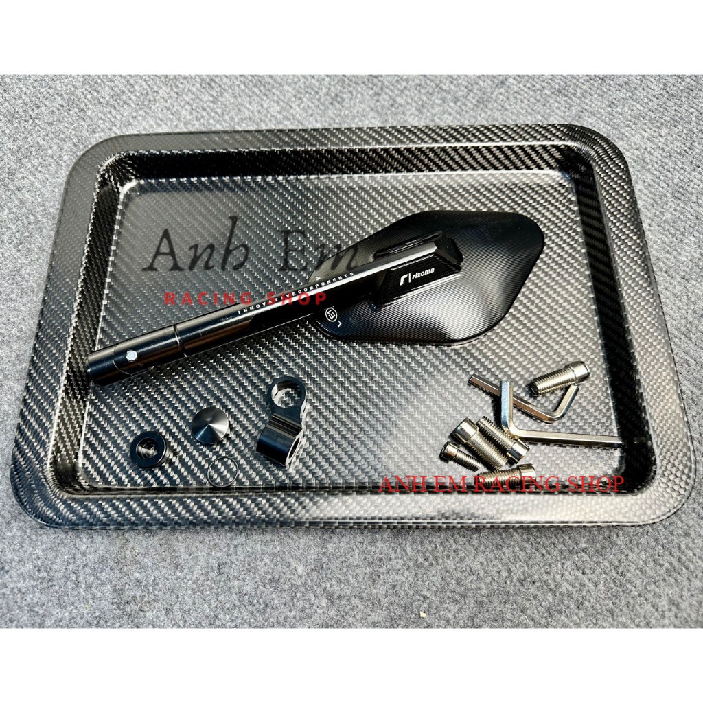 Kính chiếu hậu Rizoma Elisse - Hàng Loại 1 - Kính Elip - Mặt Kính Chống Chói - Thân Kính Nhôm CNC