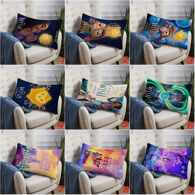 Disney Vỏ Gối polyester Hình Chữ Nhật Một Mặt Trang Trí Nhà Cửa  wish 2023