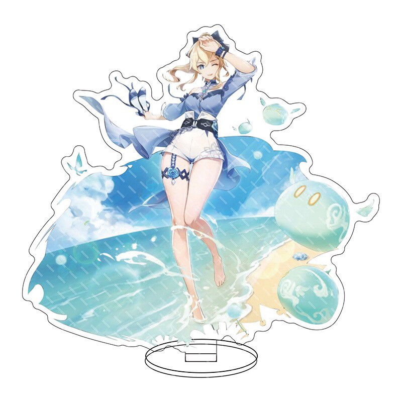 Mô hình Standee Newly Anime Genshin Impact Game Raiden Shogun Baal Sangonomiya Kokomi in hình nhân vật 2 mặt rõ nét 1