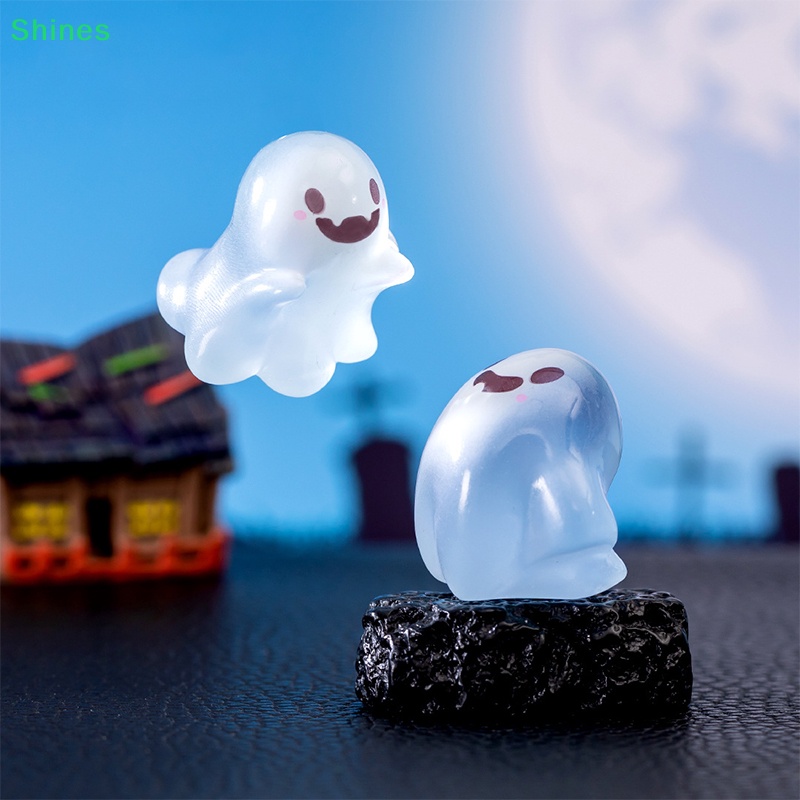 Shines Mô Hình Búp Bê Ma Phát Sáng Trong Đêm halloween mini Bằng Nhựa resin Để Bàn Trang Trí diy vn