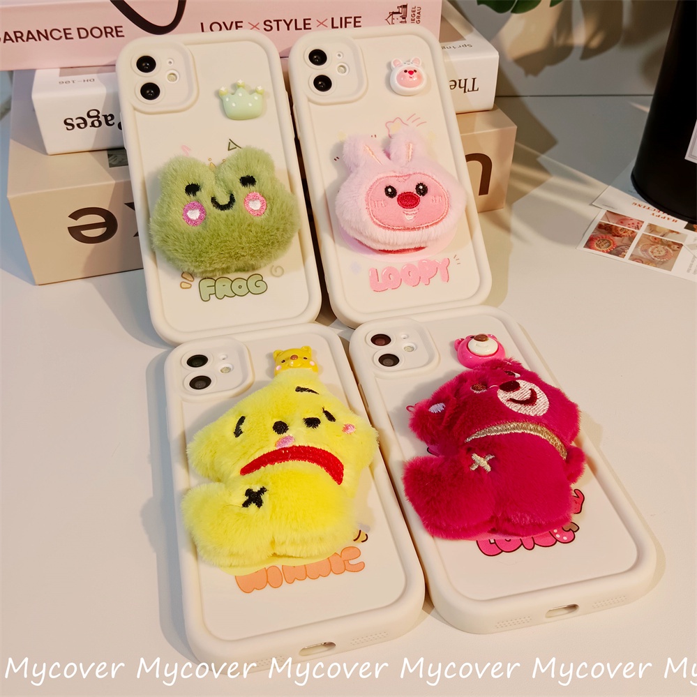 Dễ Thương Ốp Điện Thoại Silicon Mềm Hình Búp Bê 3d Cho iphone 11 13 12 14 15 pro max x xr xs max 6 7 8 plus