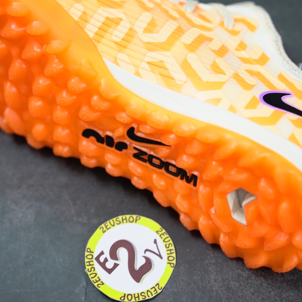 Giày bóng đá Air Zoom Mer Vapor 15 Pro Cam, giày đá banh cỏ nhân tạo nam đã khâu đế - 2EVSHOP