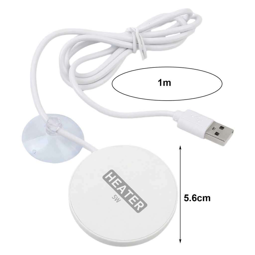 Thiết Bị Sưởi Ấm Bể Cá usb mini Bằng Niken Có Thể Điều Chỉnh Nhiệt Độ Cho Bể Cá Cảnh