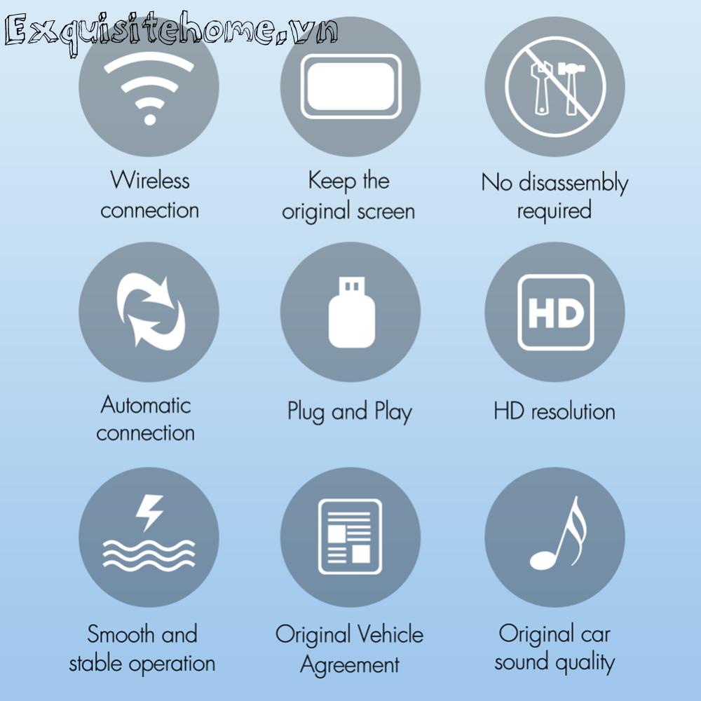 Hộp carplay Không Dây 1 + 16gb carplay Cho carplay