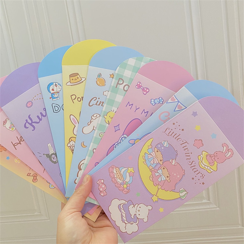 Bộ 4 Bao Lì Xì Đỏ Hoạt Hình sanrio melody 2024