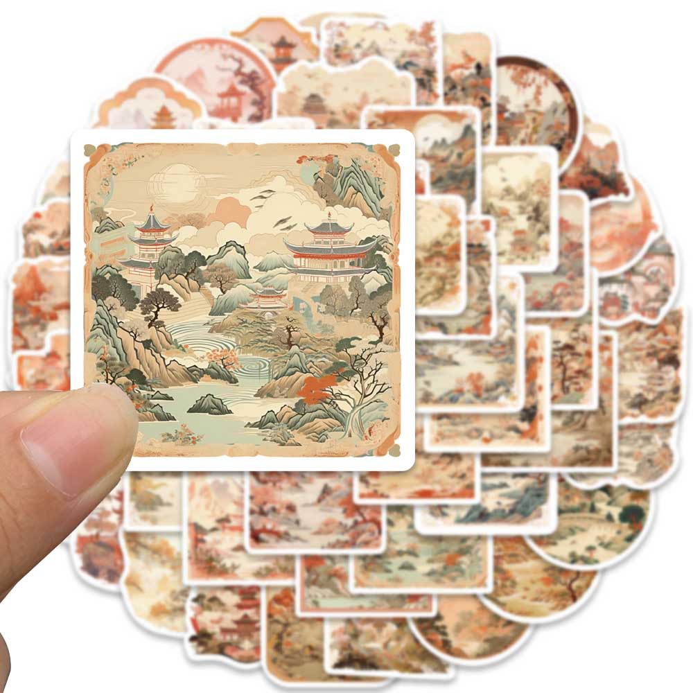 Bộ 50 Miếng Dán Chống Thấm Nước Phong Cách graffiti Cho Mũ Bảo Hiểm / Bút Chì / Xe Đạp