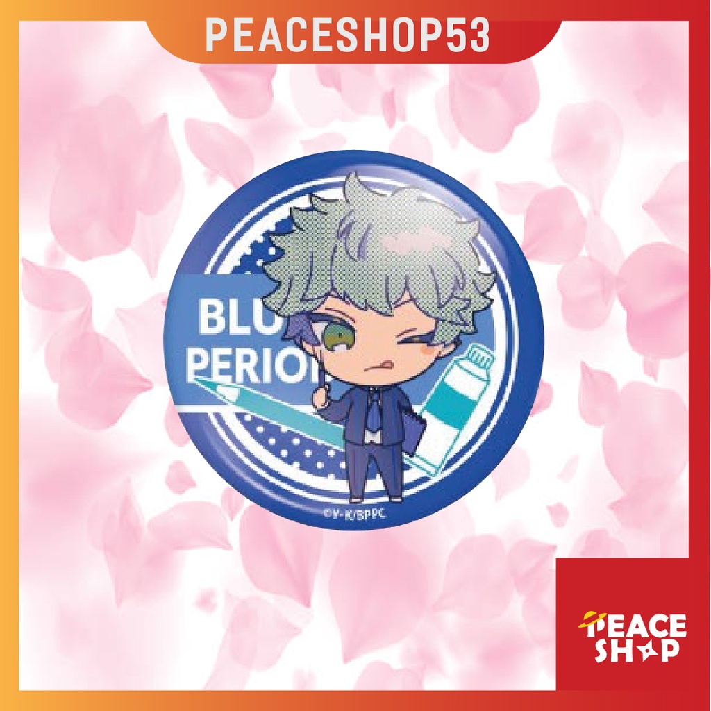 Huy hiệu Blue Period Lấp Lánh Huy Hiệu Anime Blue Period Phụ Kiện Anime Manga Ver 2 HH17