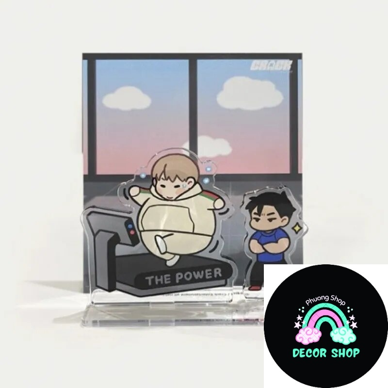 Mô hình Standee Love Gym BL Hàn Acrylic dammy Manhwa Phụ kiện trang trí để bàn góc học tập