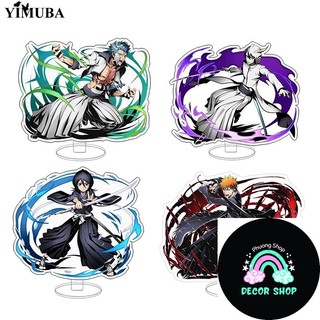 Mô hình Standee Fashion Anime BLEACH Kurosaki Ichigo Ishida Uryuu Kuchiki Rukia mica trong anime chibi trưng bày