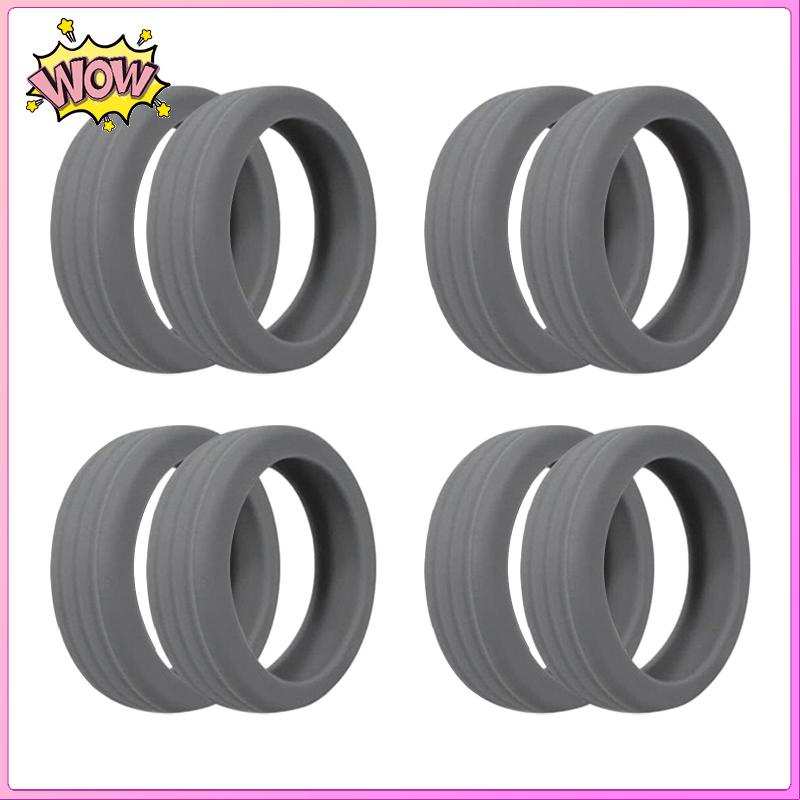 Bộ 8 Miếng silicone Bọc Bảo Vệ Bánh Xe Vali 1.9inch-2.5inch