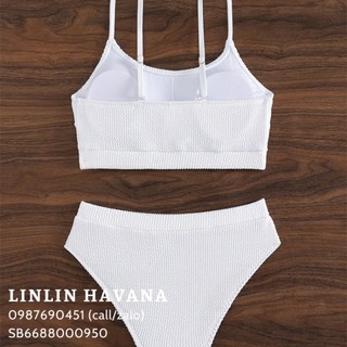 [Có sẵn] [Giá hủy diệt] Set Bikini Vải Nhún Trơn Basic