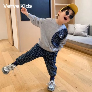 Verve kids áo quần trẻ em đồ bé trai đồ bộ bé trai chất lượng thời trang thoải mái 2023 new style kwt23c0771 50z231215
