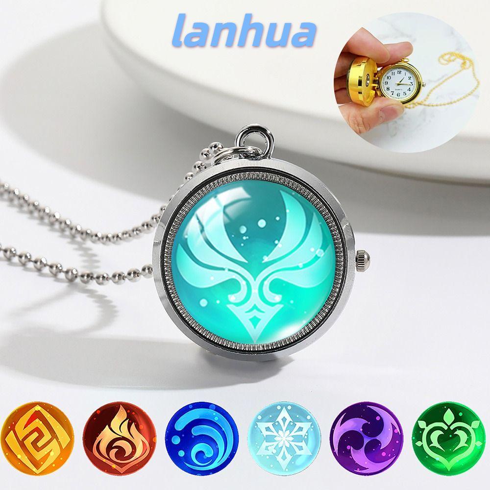 Đồng Hồ Quả Quýt lanhua Đeo Cổ Mặt Vỏ Sò Phụ Kiện cos genshin Thời Trang Có Vòng cổ anime merchandise