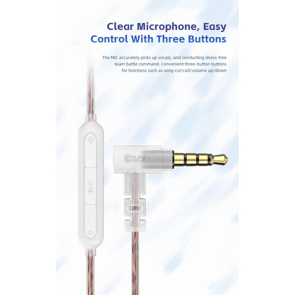 Cvj Tai Nghe Thể Thao Chạy Bộ Chơi Game Tháo Rời Được 2pin + Đơn Vị Rung 10mm