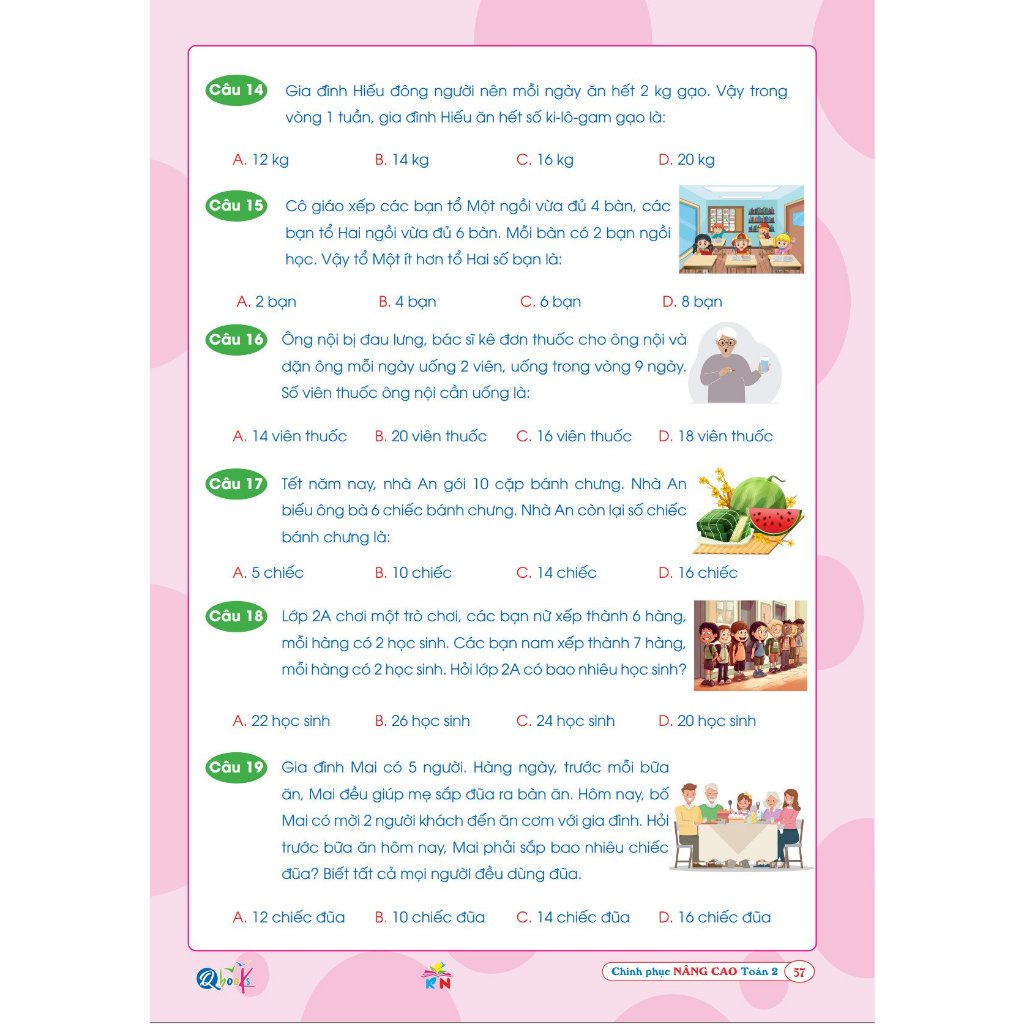 Sách Chinh Phục Nâng Cao Toán Lớp 2 - Kết Nối Tri Thức Với Cuộc Sống - Cả Năm  - Bản Quyền