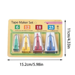 Bộ CỮ ỦI VIỀN BÀN LÀ dụng cụ làm ủi viền bằng nhựa và kim loại, đủ size gập viền vải dùng trong ngành may mặc