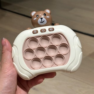 Đồ chơi xếp hình gấu nâu bấm phím nhạc trò chơi đập cấp độ whack-a-mole