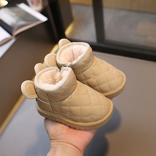 Giày Bốt cotton Lót Lông Cho Bé