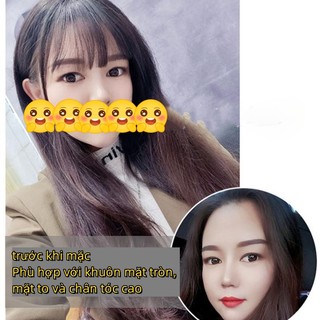 Tóc giả mái thưa, với tóc mai, restyleable-MERCA