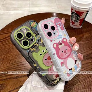 Ốp Điện Thoại Silicon Chống Rơi In Hình Dâu Tây Cho IPhone 7 7plus 8 8plus Xs Xr 11 12 13 14 15Pro Plus Promax