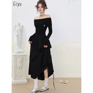 Giyu Chic váy nữ Đầm Body Cho thời váy Cổ điển Hàn Phong Popular xu hướng WLQ24104UB 1Z240105