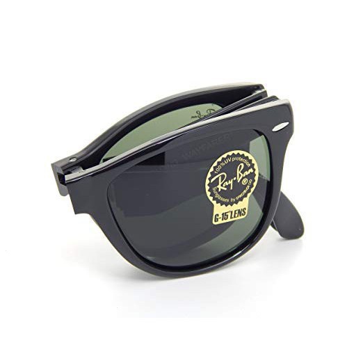 Hàng có sẵn mùa hè kính râm Rayban đích thực wayferer gấp rb4105 601 kính râm nam nữ