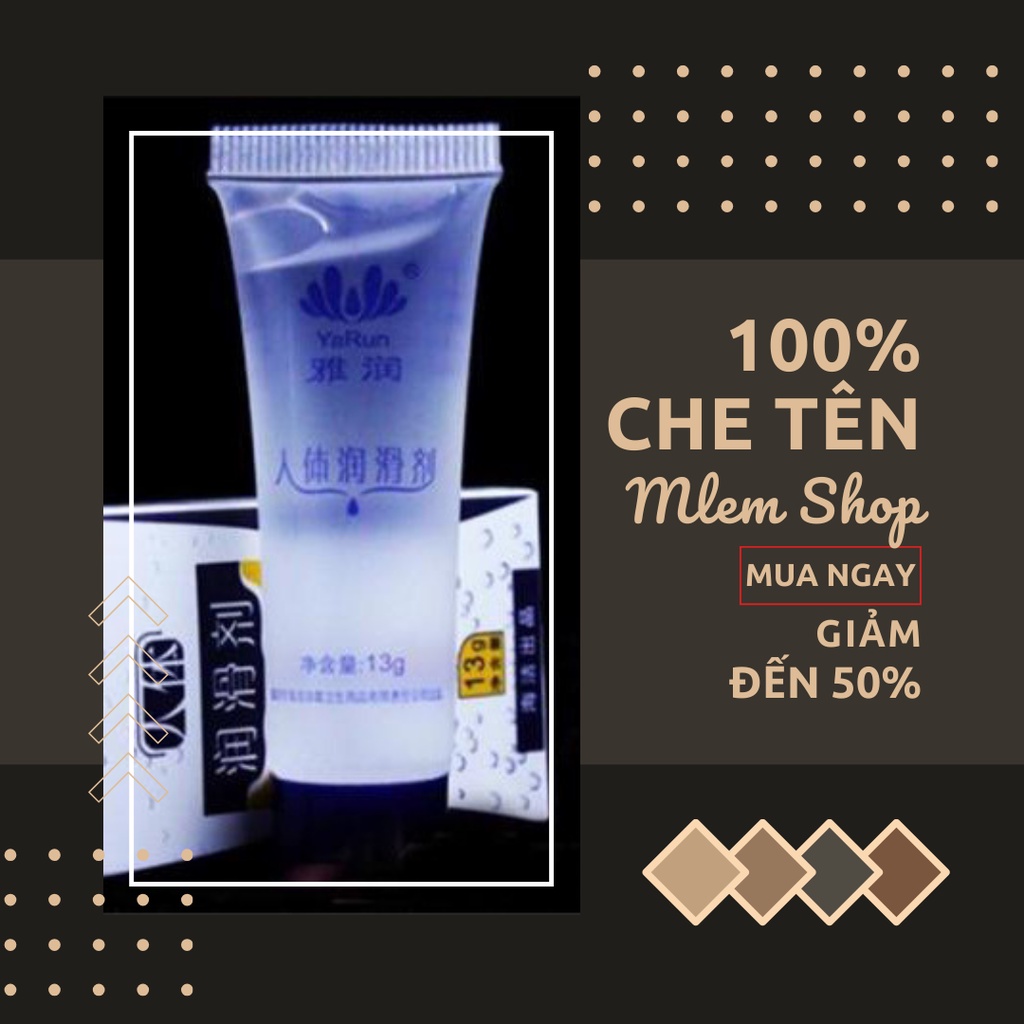 Gel gốc nước 13g tuýp nhỏ bỏ túi, phụ kiện đồ ngủ sexy gợi cảm, cosplay cho tình nhân cặp đôi