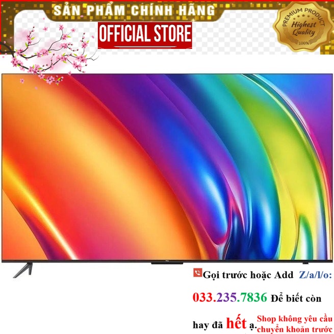 SALE> Google Tivi TCL 55P745 4K 55 Inch  <