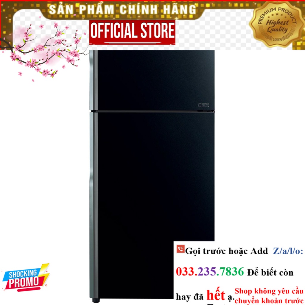 Tủ lạnh Hitachi Inverter 339 lít R-FVX450PGV9(GBK) P&G
