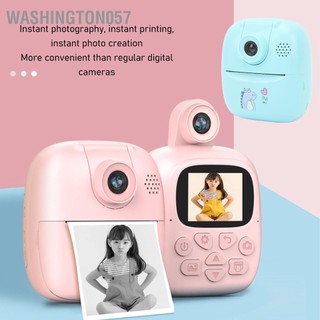 Washington057 Máy ảnh in kỹ thuật số dành cho trẻ em 24MP Màn hình 2.0 inch nhiệt tức thì đa zoom