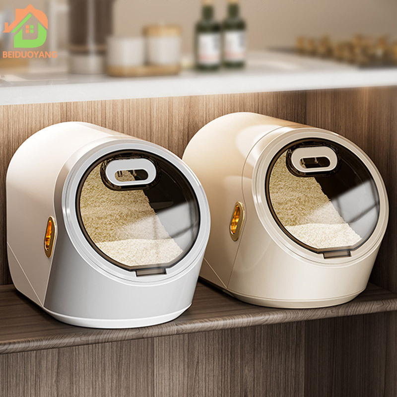 BEIDUOYANG Hộp Đựng Gạo Dung Tích Lớn 10kg Chống Côn Trùng Chống Ẩm Mốc Thùng gạo chống côn trùng và chống ẩm gia đình