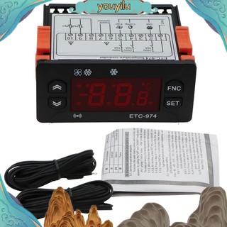 Bộ điều khiển nhiệt độ kỹ thuật số etc-974 220v ntc cảm biến nhiệt