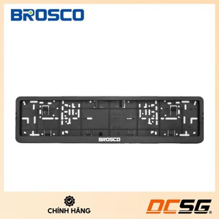 Khung biển số ô tô (loại dài) bằng nhựa PP cao cấp Brosco (tùy chọn logo xe) / DCSG