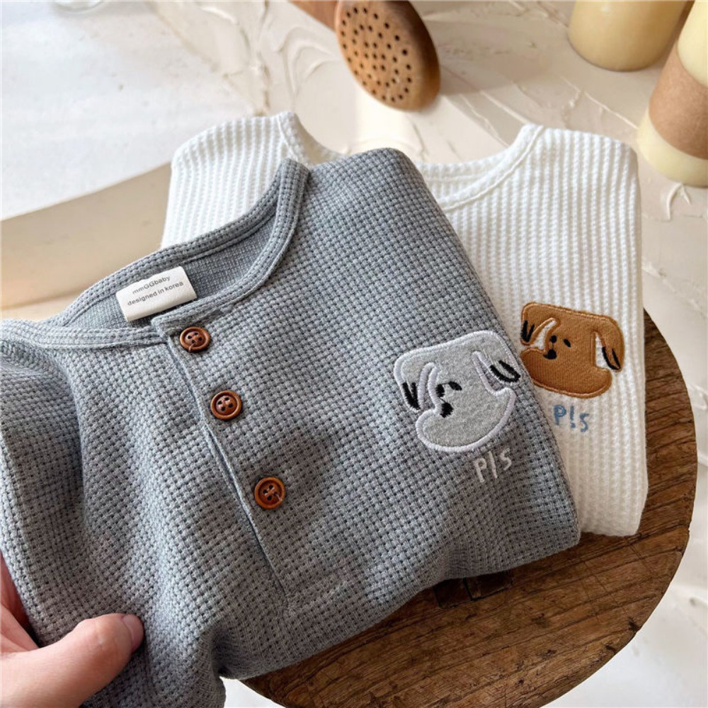 Áo sweater Tay Dài Cổ Tròn Thêu Họa Tiết Hoạt Hình Thời Trang Xuân Thu 2023 Cho Bé Trai Và Gái